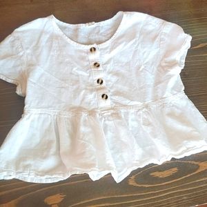 White flowing shirt girls size 8 years